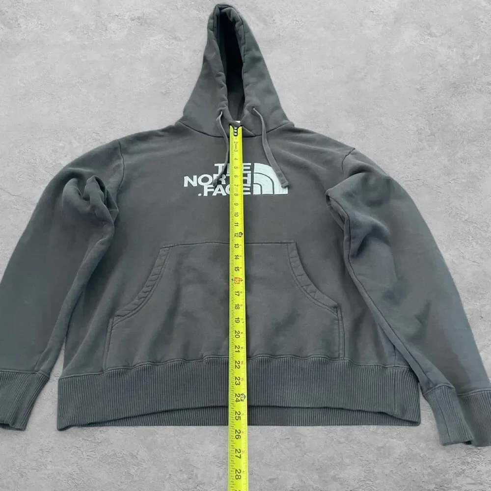 The North Face Half Dome Hoodie Men's L Charcoal Gray Embroidered Logo